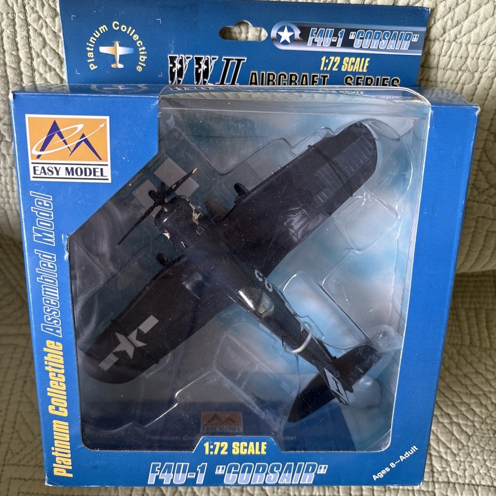 Easy Model F4U-1 Corsair WWII Aircraft 1:72 Prebuilt Display Model Boxed